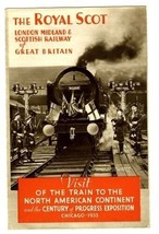 The Royal Scot 1933 Century of Progress Brochure London Midland Scottish Railway - £19.43 GBP