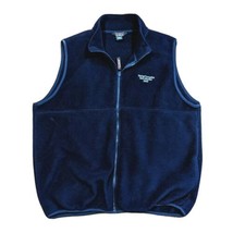 LL Bean Fleece Vest Blue Mens Size XL 2002 Maine Turnpike Authority Pola... - $24.74