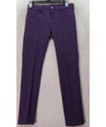 Imperial Star Pants Girls Size 14 Purple Cotton Pockets Straight Leg Mid... - $342.64 MXN
