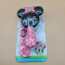 NEW Disney Minnie Mouse pink Brush &amp; Comb Set - £8.64 GBP