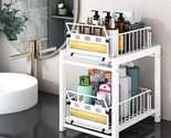 Under Sink Organizers and Storage, Double Sliding Pull Out Cabinet Organ... - £27.28 GBP
