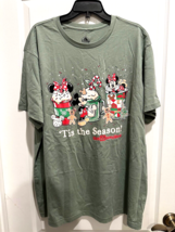 Disney Parks Tis The Season Mickey &amp; Minnie Holiday Treats T Shirt 2XL WDW Green - $44.54