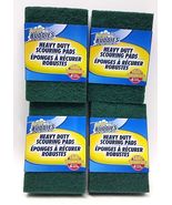 ( 4 Pk =16 ) Scrub Buddies Green Pads Heavy Duty Scouring Cleaning 4 Eac... - $26.20 CAD