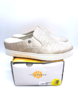 Yellow Box Shoes Croc-Embossed Meredith Mule - Ivory , US 10M - $24.75
