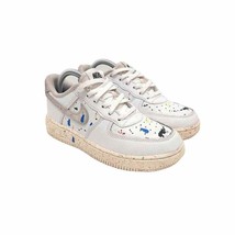 Nike Air Force 1 LV8 3 Paint Splatter-White Sail Shoes Kid&#39;s Size 1.5 - £38.38 GBP