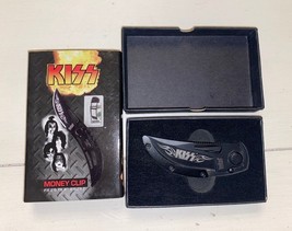 KISS Money Clip Pocket Knife Limited Edition Black United Cutlery Rare F... - $74.95