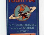 Historical Flight Map Chronological Review of Aviation History Rand McNa... - $196.02