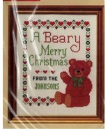 Vintage Creative Circle Counted Cross Stitch Kit A Beary Merry Christmas... - £17.97 GBP