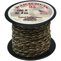 Pepperell 100&#39; 95 Parachute Cord, Desert Camouflage, White - $26.32