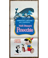 *Walt Disney&#39;s PINOCCHIO (1940) Australian Daybill Poster Animation Classic - $68.43 CAD