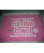  Myron Cope&#39;s official Pittsburgh Steelers Terrible pink Towel cancer aw... - $375.01 MXN