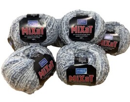 Marks &amp; Kattens 7 Balls  Camomille Acrylic Wool Polyester Blend Blue Gra... - £14.91 GBP