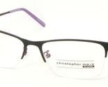 NEU Christopher Maxx Snap Dragon Schwarze / Lila Brillenfassung 54-16-135mm - $95.38