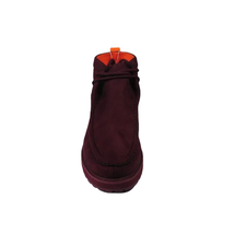 Men's TAYNO Wallabee Style Chukka Boots Soft Micro Suede MOJAVE S Wine image 9