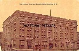 ONEONTA NEW YORK~THE ONEONTA HOTEL &amp; BANK BUILDING~E BETTS PUBL 1910 POS... - £8.16 GBP