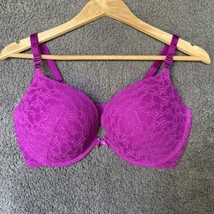 Victoria Secret Push Up Violet Red Pink Multiway Lace Padded Underwire Bra 38DD - £19.86 GBP
