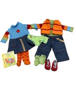 Bitty Baby American Girl Twins Original meet outfit Clothing Set Boy Girl - $1,323.01 MXN