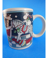 Susan Winget Christmas Mug Rocking Horse Ark Teddy Bears Doll elephant g... - $116.22 MXN