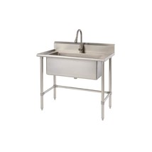 Trinity Utility Sink 41.7 in. x 24 in. x 49.2 in Stainless Steel Pull out Faucet - £406.54 GBP