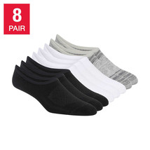 Women&#39;s Skechers Active No Show Liner Socks, 1277538 Black/Grey/White 8 PairsPK  - £12.78 GBP