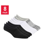 Women&#39;s Skechers Active No Show Liner Socks, 1277538 Black/Grey/White 8 ... - $27.37 CAD