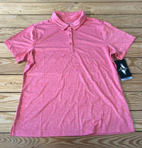 Skechers NWT Women’s Diamond blissful club Polo shirt Size L Coral BK - £11.06 GBP