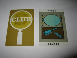 1963 Clue Board Game Piece: Lounge Location Card - £2.35 GBP