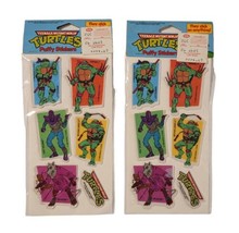 VTG 80s Teenage Mutant Ninja Turtles TMNT Puffy Stickers Mirage Lot of 2... - £15.14 GBP