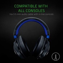 Razer Over the Ear Kraken Black/Blue Gaming Headset: PC, PS4, PS5, Switc... - $148.49