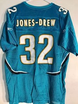 Reebok Women&#39;s NFL Jersey Jacksonville Jaguars Jones-Drew Teal sz XL - £6.72 GBP