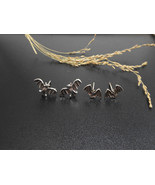 Minimalist Bat Post Earrings 925 Sterling Silver, Handmade Teens Hallowe... - £7.99 GBP+