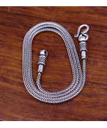 925 Oxidized Sterling Silver Diamond Cut Wheat Spiga Rope Chain Necklace... - £213.33 GBP