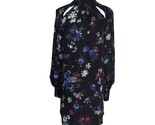 Milly Sherie Long Sleeve Painted Floral Georgette Silk Mini Dress Size 8 Tie New - $1,859.79 MXN