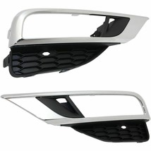 FITS HONDA CRV CR-V 2015 2016 LEFT RIGHT FOG LIGHT DRIVING LAMP BEZEL TR... - $1,155.61 MXN