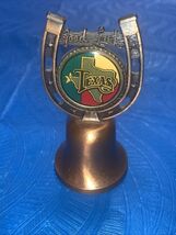 Texas Souvenir Bell Good Luck Texas Horseshoe Bell Vintage - $5.93