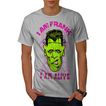 Wellcoda Alive Frank Dead Mens T-shirt, Frankenstein Graphic Design Printed Tee - £14.85 GBP+