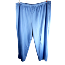 Blair NEW Womens Ponte Pants Size 32W Blue Pockets Inseam 30 Pull On Plus - £11.59 GBP