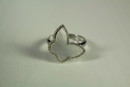 Mother of Pearl Silver Plated Ring - $55.00