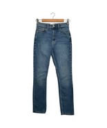 Abercrombie Fitch Jeans Womens 25 0R Blue The Slim Straight Ultra High R... - $47.37 CAD