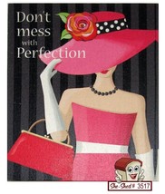 Don&#39;t Mess with Perfection Canvas Art Kathy Middle Art Wall Hanging - £15.71 GBP