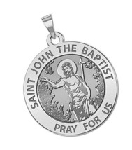 PicturesOnGold Saint John The Baptist Religious Medal - 3/4 - $91.53