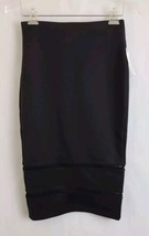 Bisou Bisou Skirt Women&#39;s Straight Pencil Black Michele Bohbot Pull-On Size XS - $29.65