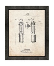 Tuning Fork Patent Print Old Look with Beveled Wood Frame - £19.62 GBP+