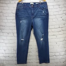 Angels Jeans Womens Plus Sz 22W Forever Convertible Skinny Distressed  - £19.54 GBP