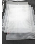 (4) Clear White Cross Stitch Mesh 13 1/1&quot; X 10 1/2&quot; - $24.40 CAD