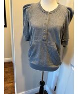 Marc by Marc Jacobs Gray French Terry Top SZ L EUC - $1,071.47 MXN