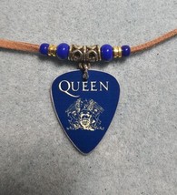 Handemade Queen Aluminum Guitar Pick Necklace  - £9.69 GBP