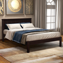 Platform Bed Frame with Headboard, Wood Slat Support, No Box Spring Need... - $237.02
