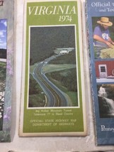 LOT OF 8 VINTAGE ROAD MAPS AND TRAVEL GUIDES Crafting Scrapbooking Adver... - $17.91