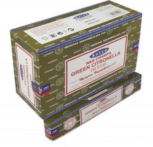 Satya Nag Champa Green CitronIncense Sticks  Handrolled  Agarbatti  12x15gm 180g - £16.70 GBP